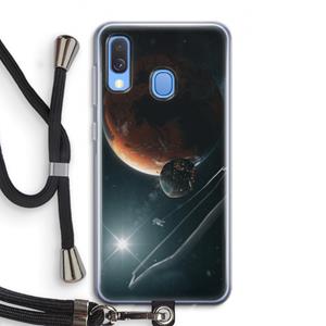 CaseCompany Mars Renaissance: Samsung Galaxy A40 Transparant Hoesje met koord