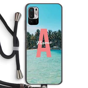 CaseCompany Pacific Dream: Xiaomi Redmi Note 10 5G Transparant Hoesje met koord