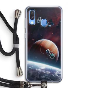 CaseCompany Examiner: Samsung Galaxy A40 Transparant Hoesje met koord
