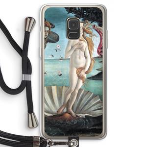 CaseCompany Birth Of Venus: Samsung Galaxy A8 (2018) Transparant Hoesje met koord