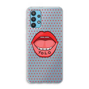 CaseCompany Yolo Denise: Samsung Galaxy A32 4G Transparant Hoesje