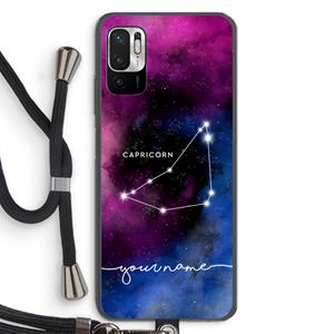 CaseCompany Sterrenbeeld - Donker: Xiaomi Redmi Note 10 5G Transparant Hoesje met koord