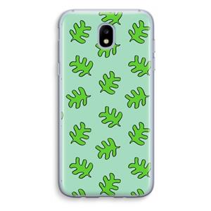 CaseCompany Groene blaadjes: Samsung Galaxy J5 (2017) Transparant Hoesje