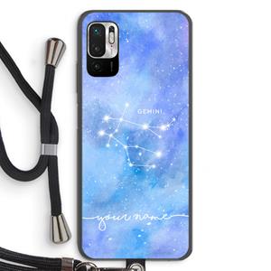 CaseCompany Sterrenbeeld - Licht: Xiaomi Redmi Note 10 5G Transparant Hoesje met koord