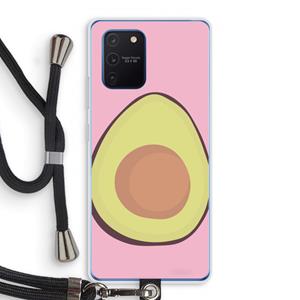 CaseCompany Avocado: Samsung Galaxy Note 10 Lite Transparant Hoesje met koord