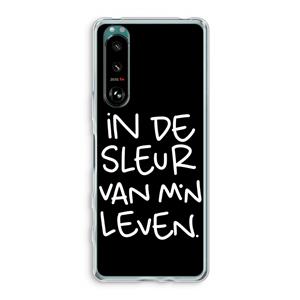 CaseCompany De Sleur: Sony Xperia 5 III Transparant Hoesje