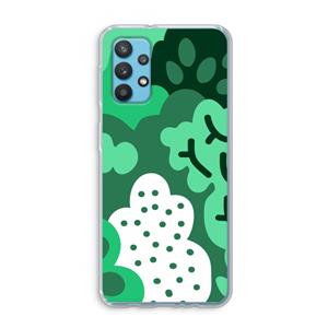 CaseCompany Bushes: Samsung Galaxy A32 4G Transparant Hoesje