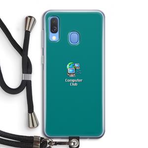 CaseCompany Win98: Samsung Galaxy A40 Transparant Hoesje met koord