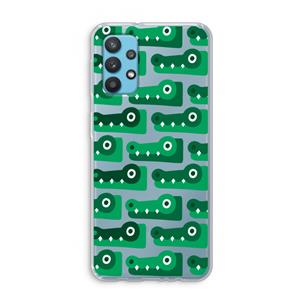 CaseCompany Crocs: Samsung Galaxy A32 4G Transparant Hoesje
