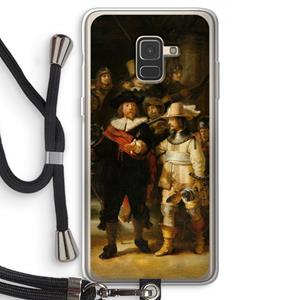 CaseCompany De Nachtwacht: Samsung Galaxy A8 (2018) Transparant Hoesje met koord