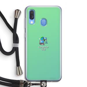 CaseCompany Win98: Samsung Galaxy A40 Transparant Hoesje met koord