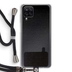 CaseCompany Musketon Halftone: Samsung Galaxy A12 Transparant Hoesje met koord