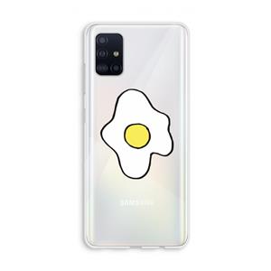 CaseCompany Spiegelei: Galaxy A51 4G Transparant Hoesje