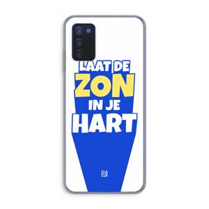 CaseCompany Laat de zon in je hart: Samsung Galaxy A03s Transparant Hoesje