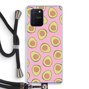 CaseCompany Dancing avocados: Samsung Galaxy Note 10 Lite Transparant Hoesje met koord