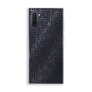 CaseCompany Moroccan Print: Samsung Galaxy Note 10 Plus Transparant Hoesje