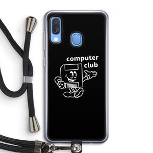 CaseCompany Floppyhead: Samsung Galaxy A40 Transparant Hoesje met koord