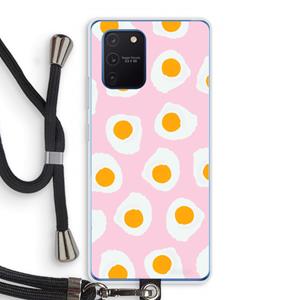 CaseCompany Dancing eggs: Samsung Galaxy Note 10 Lite Transparant Hoesje met koord