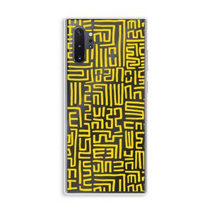 CaseCompany Majorelle Blue Print: Samsung Galaxy Note 10 Plus Transparant Hoesje