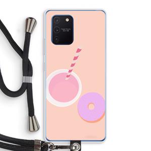 CaseCompany Donut: Samsung Galaxy Note 10 Lite Transparant Hoesje met koord