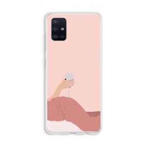 CaseCompany Wine: Galaxy A51 4G Transparant Hoesje