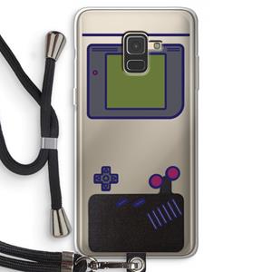 CaseCompany Game On: Samsung Galaxy A8 (2018) Transparant Hoesje met koord