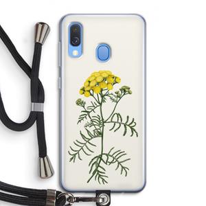 CaseCompany Tansy: Samsung Galaxy A40 Transparant Hoesje met koord