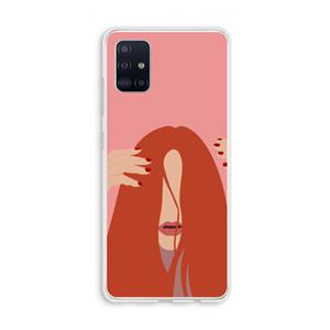 CaseCompany Woke up like this: Galaxy A51 4G Transparant Hoesje