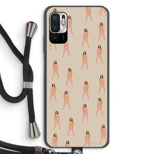 CaseCompany You're so golden: Xiaomi Redmi Note 10 5G Transparant Hoesje met koord