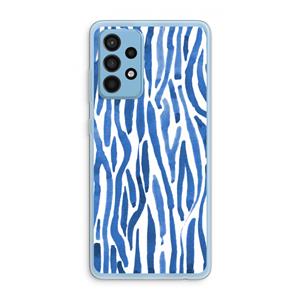 CaseCompany Blauwe nerven: Samsung Galaxy A52 Transparant Hoesje