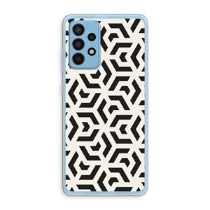 CaseCompany Crazy pattern: Samsung Galaxy A52 Transparant Hoesje