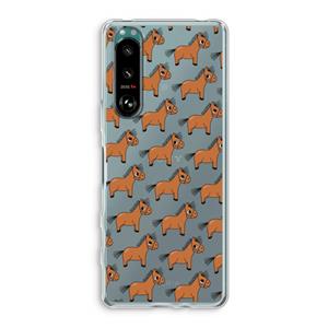 CaseCompany Pony: Sony Xperia 5 III Transparant Hoesje
