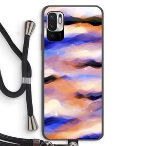 CaseCompany Donkere Wolken: Xiaomi Redmi Note 10 5G Transparant Hoesje met koord