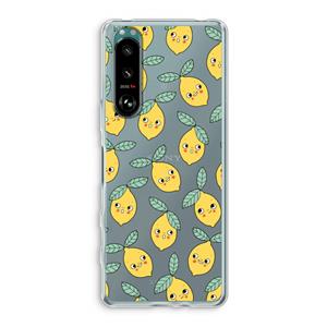 CaseCompany Citroenen: Sony Xperia 5 III Transparant Hoesje