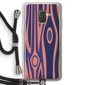 CaseCompany Bast A: Samsung Galaxy A8 (2018) Transparant Hoesje met koord