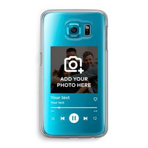 CaseCompany Music Player: Samsung Galaxy S6 Transparant Hoesje