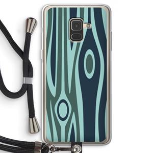 CaseCompany Bast B: Samsung Galaxy A8 (2018) Transparant Hoesje met koord