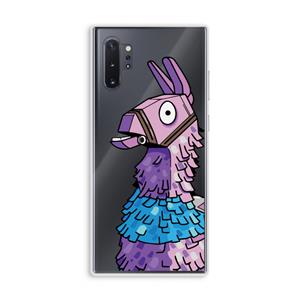 CaseCompany Lama: Samsung Galaxy Note 10 Plus Transparant Hoesje