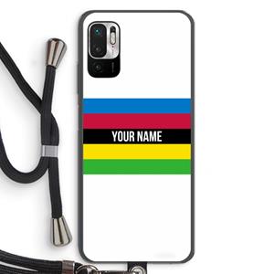 CaseCompany WK Wielrennen: Xiaomi Redmi Note 10 5G Transparant Hoesje met koord