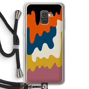 CaseCompany Baar A: Samsung Galaxy A8 (2018) Transparant Hoesje met koord