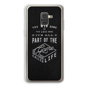 CaseCompany Life: Samsung Galaxy A8 (2018) Transparant Hoesje