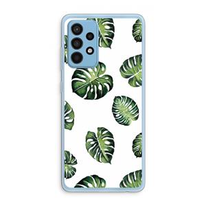 CaseCompany Tropische bladeren: Samsung Galaxy A52 Transparant Hoesje
