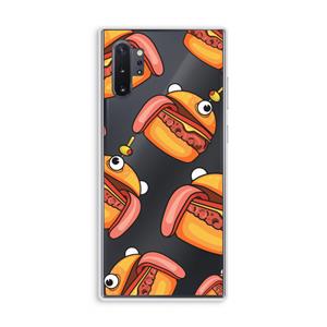 CaseCompany Hamburger: Samsung Galaxy Note 10 Plus Transparant Hoesje