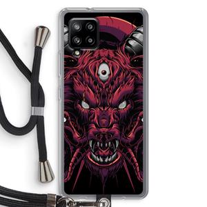 CaseCompany Hell Hound and Serpents: Samsung Galaxy A42 5G Transparant Hoesje met koord