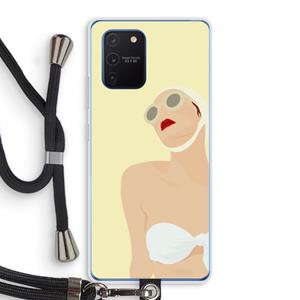CaseCompany Summer: Samsung Galaxy Note 10 Lite Transparant Hoesje met koord