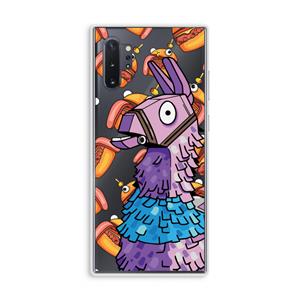 CaseCompany Loot Burger: Samsung Galaxy Note 10 Plus Transparant Hoesje