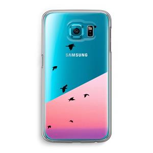 CaseCompany Fly away: Samsung Galaxy S6 Transparant Hoesje