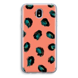 CaseCompany Pink Cheetah: Samsung Galaxy J5 (2017) Transparant Hoesje