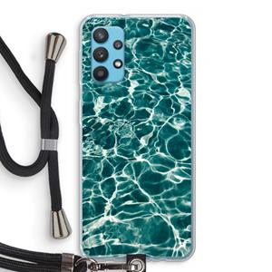 CaseCompany Weerkaatsing water: Samsung Galaxy A32 4G Transparant Hoesje met koord
