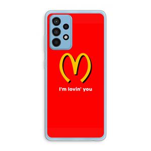CaseCompany I'm lovin' you: Samsung Galaxy A52 Transparant Hoesje